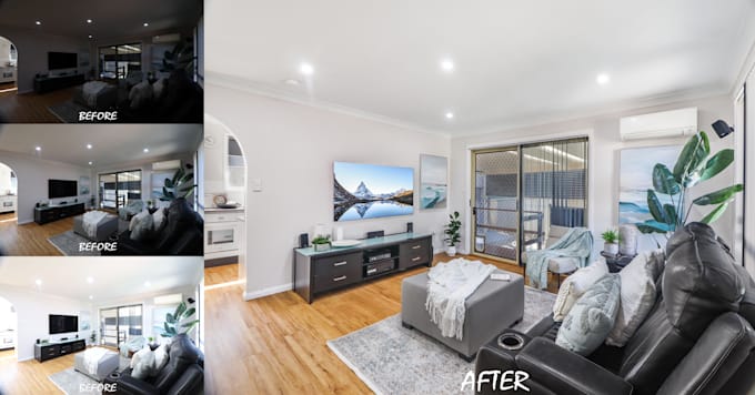 Gig Preview - Edit your real estate photo with hdr magic