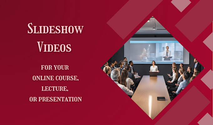 Gig Preview - Do engaging slideshow for elearning videos or course presentation