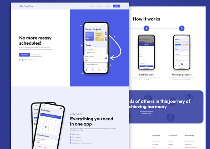 Gig Preview - Do web design and mobile app design for you in figma