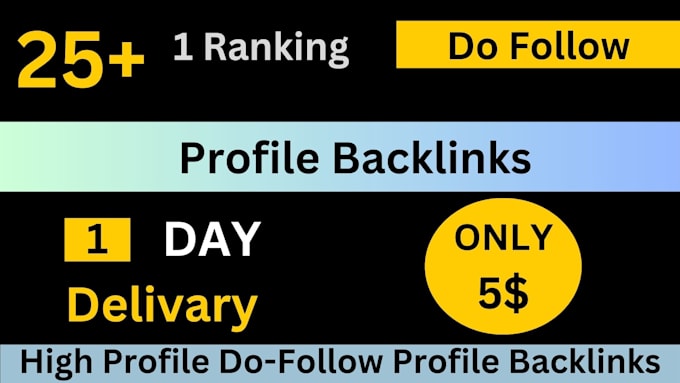 Gig Preview - Create unique manual high da SEO profile backlinks to boost google ranking