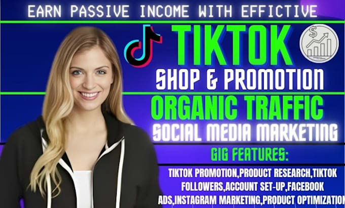 Gig Preview - Create, fix, set up tiktok shop, affiliate marketing, tiktok ads grow followers