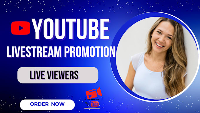 Gig Preview - Organically promote your youtube live stream, live video to get real viewers