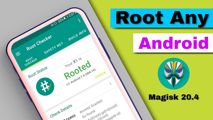 Gig Preview - Root your android device, remotely, unbrick, install firmware, magisk android