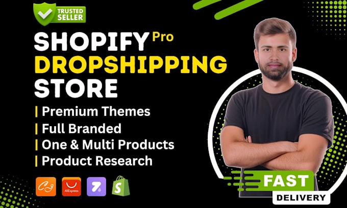 Gig Preview - Design or redesign shopify dropshipping store or website