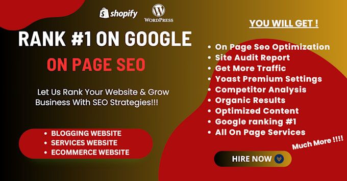 Gig Preview - Do complete on page SEO optimization of your website