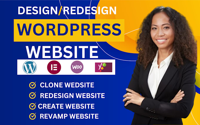 Gig Preview - Revamp design, redesign, copy clone customize wordpress website fix, duplicate