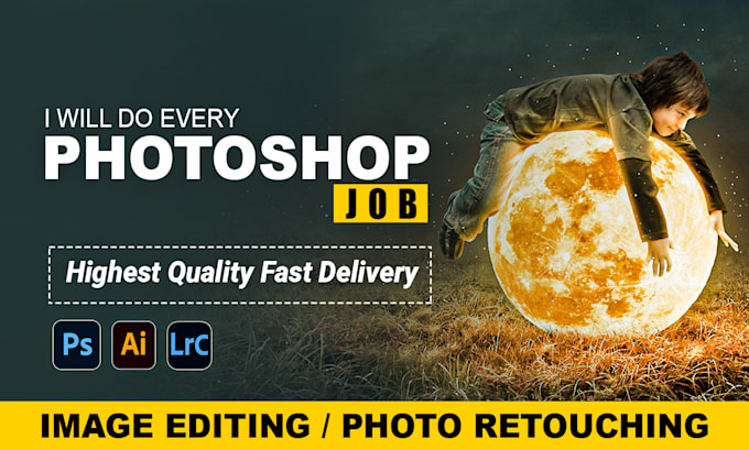 Gig Preview - Do every photoshop job photo manipulation and image editing