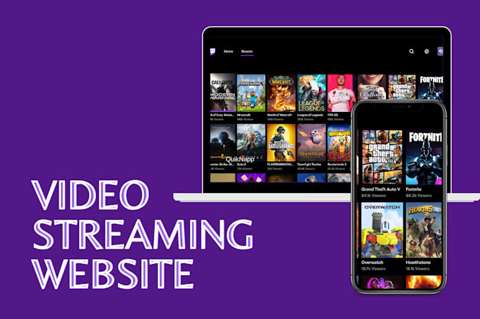 Gig Preview - Build live streaming app, music streaming ap ,video streaming, streaming website