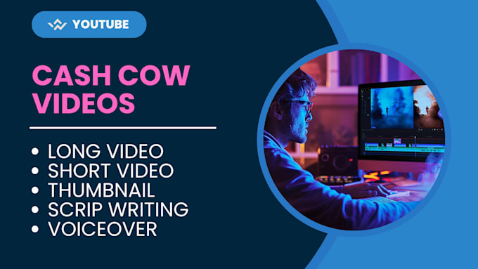 Bestseller - make cash cow videos and thumbnail and do youtube automation