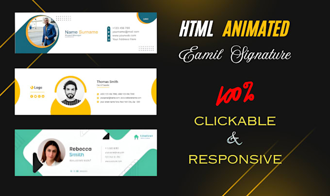 Bestseller - create clickable animated email signatures for gmail and outlook