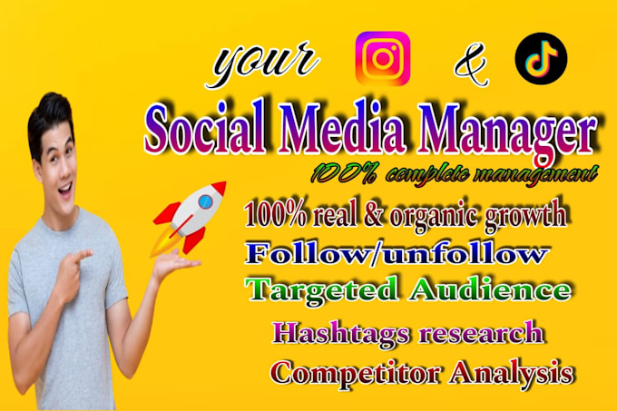 Bestseller - manage instagram and tiktok marketing to promote grow and engage followers