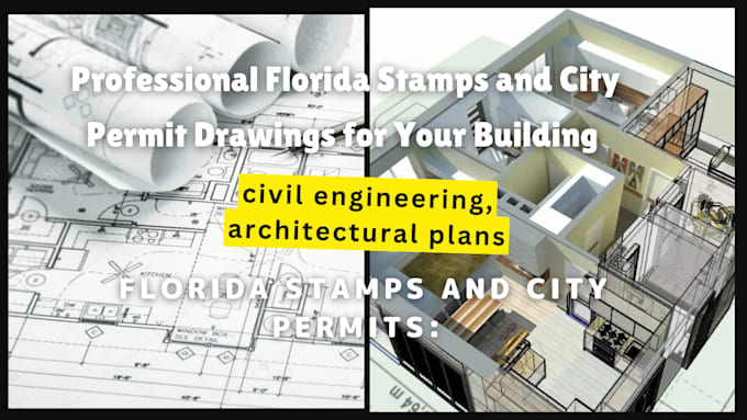 Gig Preview - Do architectural engineering civil structural drawings florida pe stamp for city