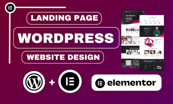 Bestseller - build wordpress website landing page design by elementor