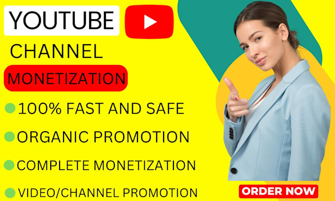 Gig Preview - Do organic youtbe channel promotion for monetization