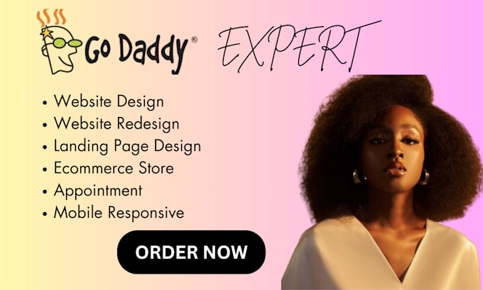 Gig Preview - Build godaddy website design godaddy website redesign and develop godaddy