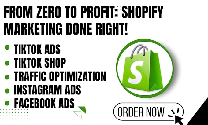 Gig Preview - Do shopify dropshipping marketing, boost shopify sales and do store promotion