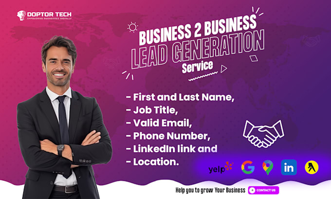 Gig Preview - Provide verified b2b lead generation for any industry