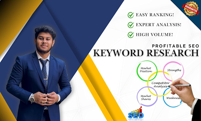 Gig Preview - Do profitable SEO keyword research and competitor analysis for top ranking