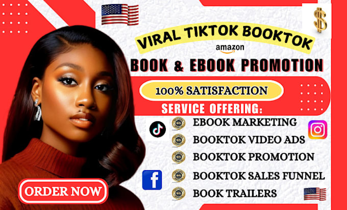 Gig Preview - Promote and rank your book or ebook with my viral booktok tiktok promotion, kdp