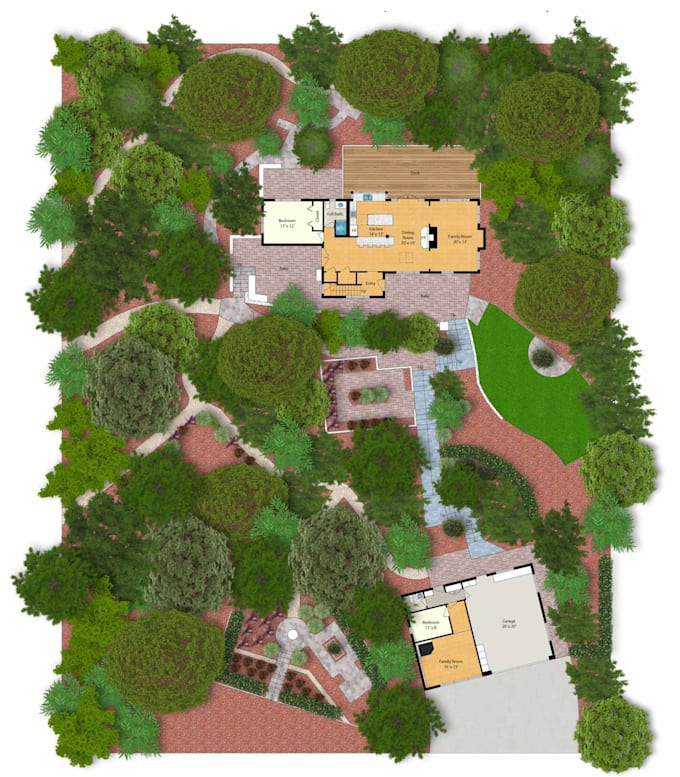 Gig Preview - 2d floor plan and site plan