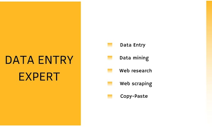 Gig Preview - Do fast and accurate data entry