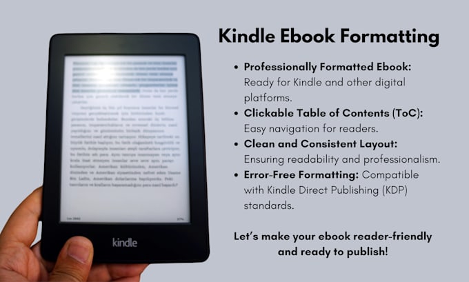 Gig Preview - Format your ebook for amazon kindle