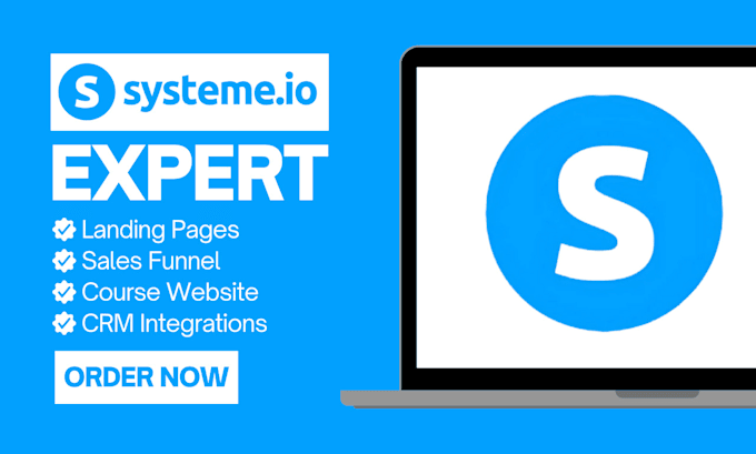 Gig Preview - Create high converting systemeio landing page and systeme io sales funnels