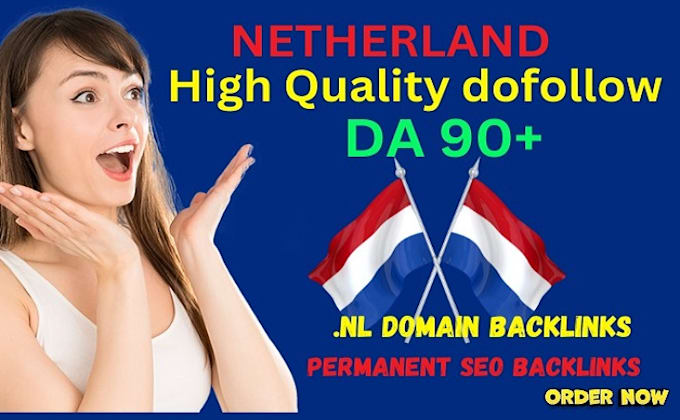 Gig Preview - Make netherlands seo backlinks with permanent dutch dofollow link building