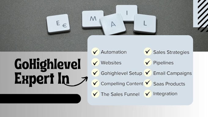 Gig Preview - Gohighlevel pro for automation campaigns and website setup