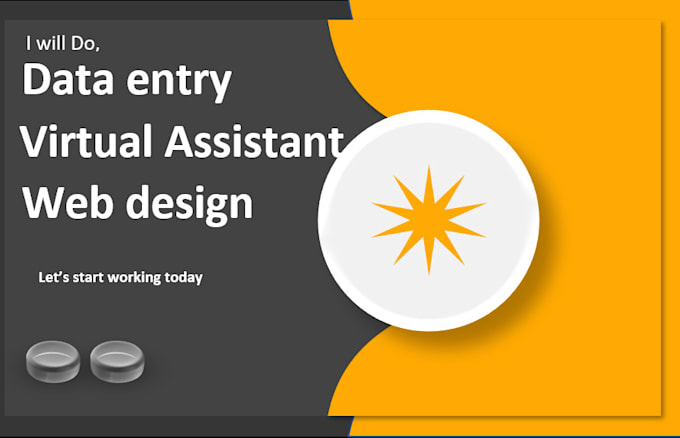 Gig Preview - Data entry virtual assistant website design expert