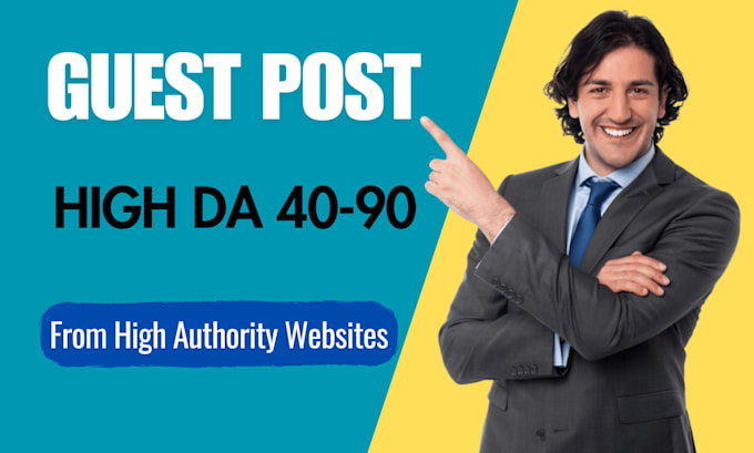 Bestseller - publish high da guest post with dofollow backlinks to rank your website