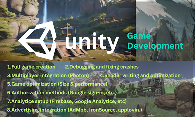 Gig Preview - Be your unity game development expert android ios