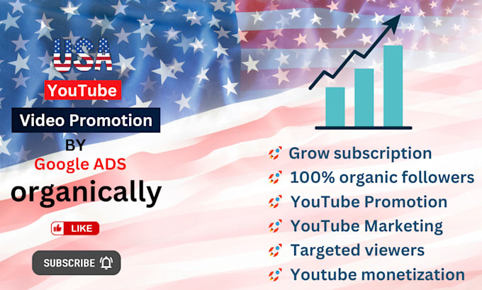 Gig Preview - Do organic USA youtube video promotion to boost your channel