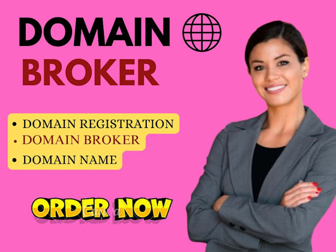 Gig Preview - Be your domain broker, domain manager,  register your domain, research domain