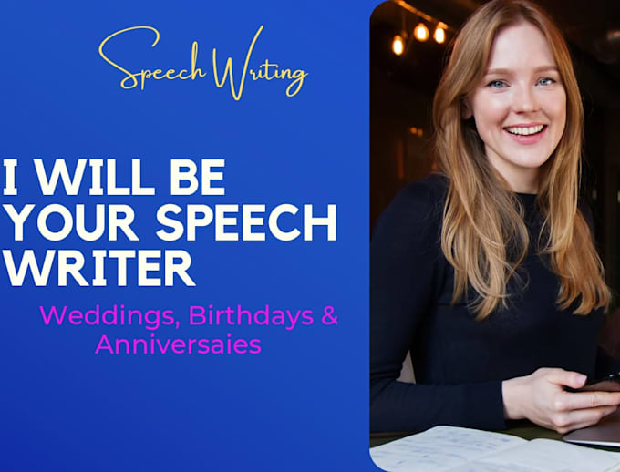 Gig Preview - Write excellent speech in just 24 hours