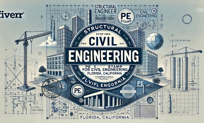 Gig Preview - Do structural engineer, pe stamp for civil engineering in florida, california