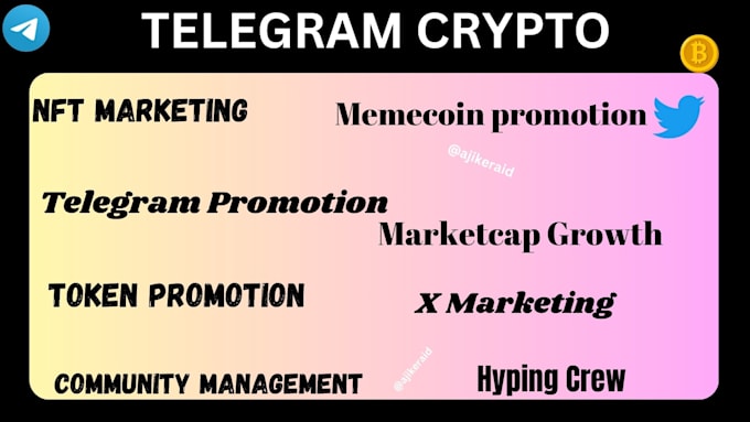 Gig Preview - Do memecoin, pumpfun, dex, crypto twitter, token, presale, telegram promotion