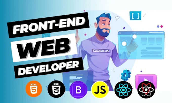 Gig Preview - Be your frontend web developer using react, HTML, CSS, javascript