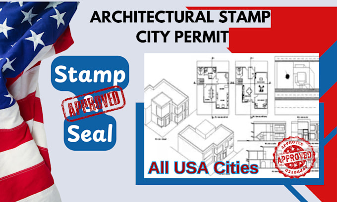 Gig Preview - Do florida pe stamp, city permit, USA stamp, house plan, architectural stamp