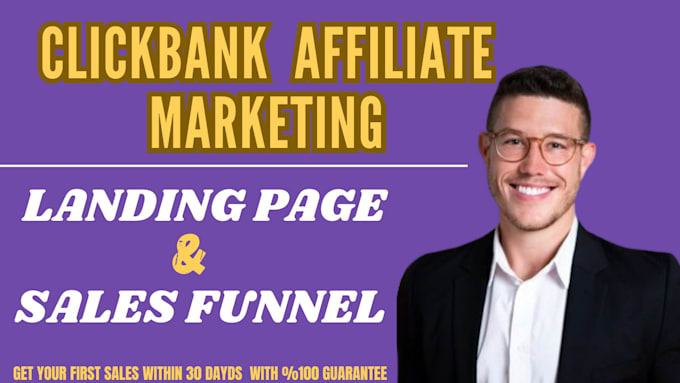 Gig Preview - Promote affiliate marketing, sales funnel clickbank website