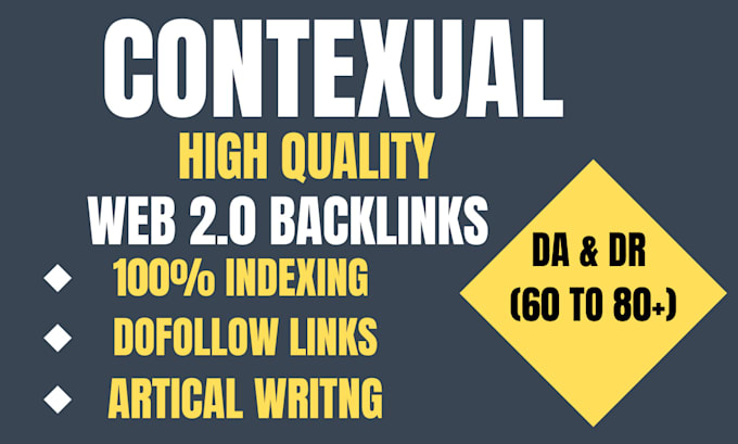 Gig Preview - Make 450 high authority contextual SEO dofollow backlinks