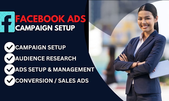 Gig Preview - Setup and manage facebook ads campaign, fb or meta ad marketing