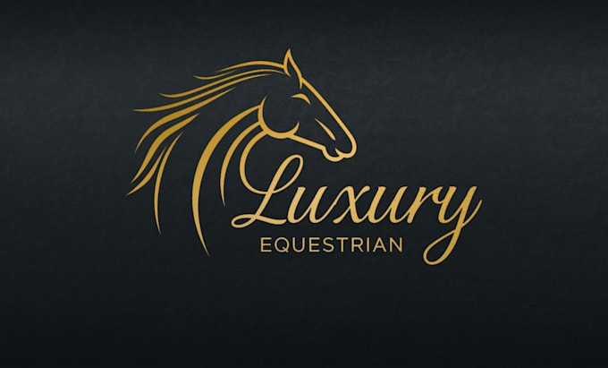 Gig Preview - Design unique logo for horse dog animal equestrian business