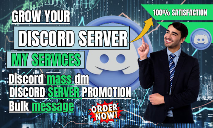 Gig Preview - Do discord mass dm, discord server promotion to increase server growth