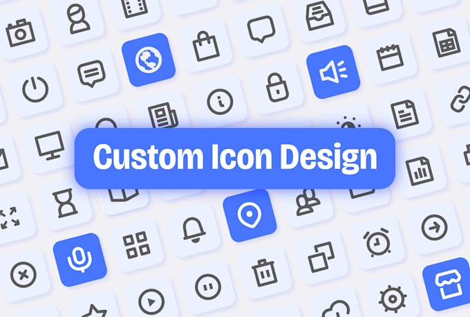 Gig Preview - Design unique custom icons for your app or web projects