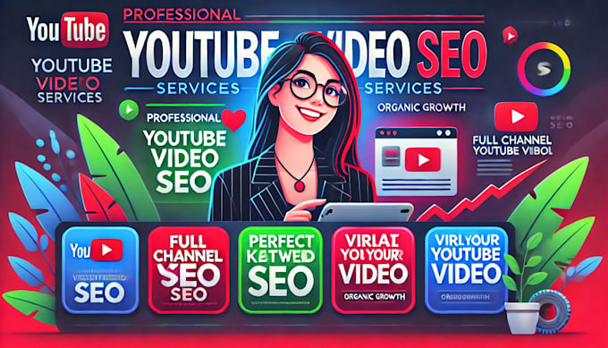 Gig Preview - Do best youtube video SEO services boost rankings organic growth