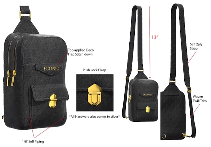 Bestseller - design tech pack for bags, duffle bag, hand bag, tote bag, backpack, mylar bag