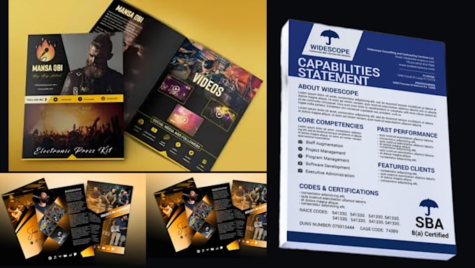 Bestseller - design a compelling federal capability statement business flyers epk white paper