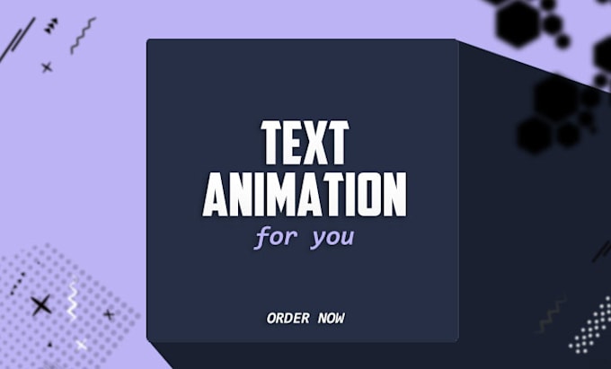 Gig Preview - Add text animation and titles for your project