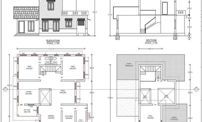 Gig Preview - Draft city permit blueprints mep framing plans foundation structural drawin